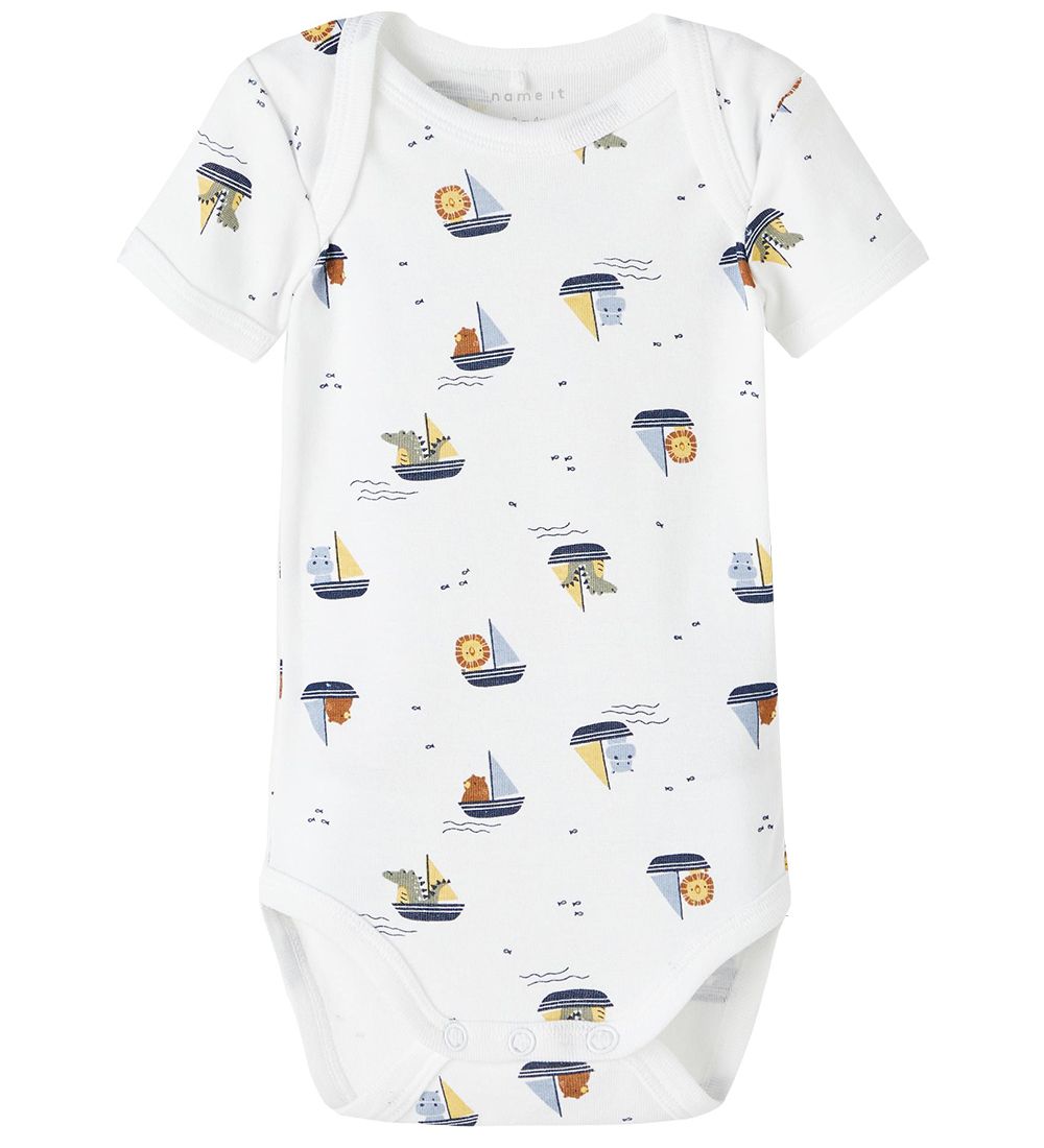 Name It Body k/æ - Noos - NbmBody - 2-pak - Bright White/Boats