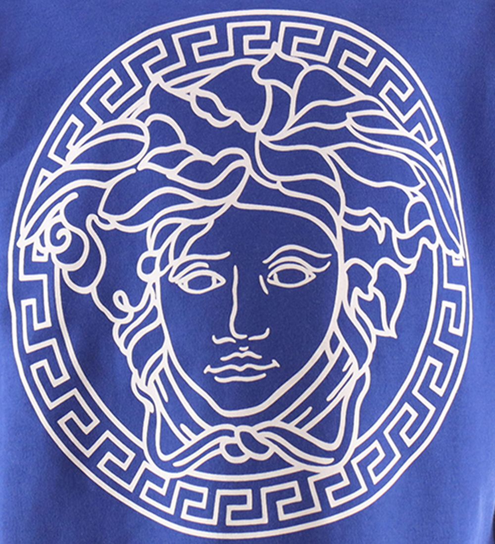 Versace T-shirt - Blå/Hvid Print