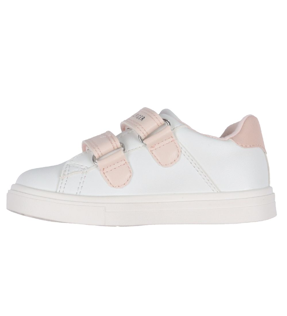 Tommy Hilfiger Sneakers - Velcro - Hvid Med Rosa