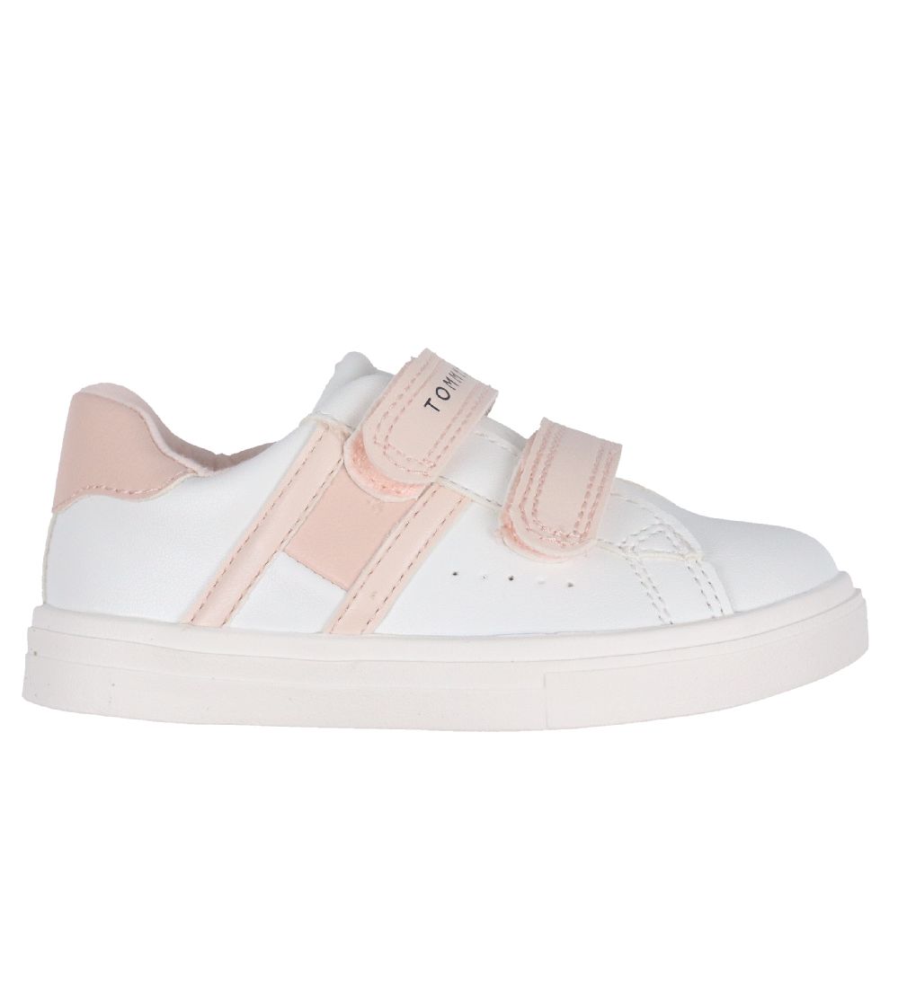 Tommy Hilfiger Sneakers - Velcro - Hvid Med Rosa