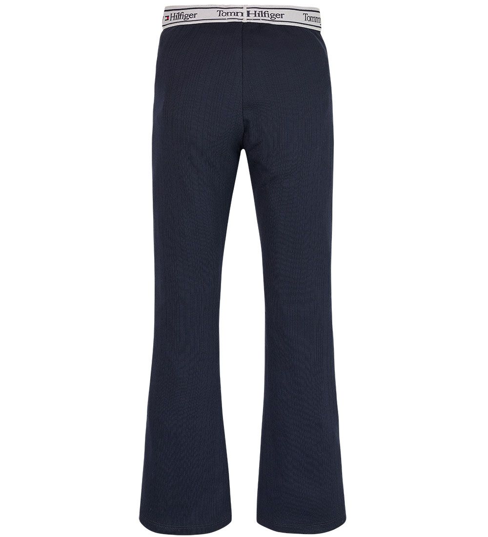 Tommy Hilfiger Bukser - Tommy Tape Flare Leg - Desert Sky