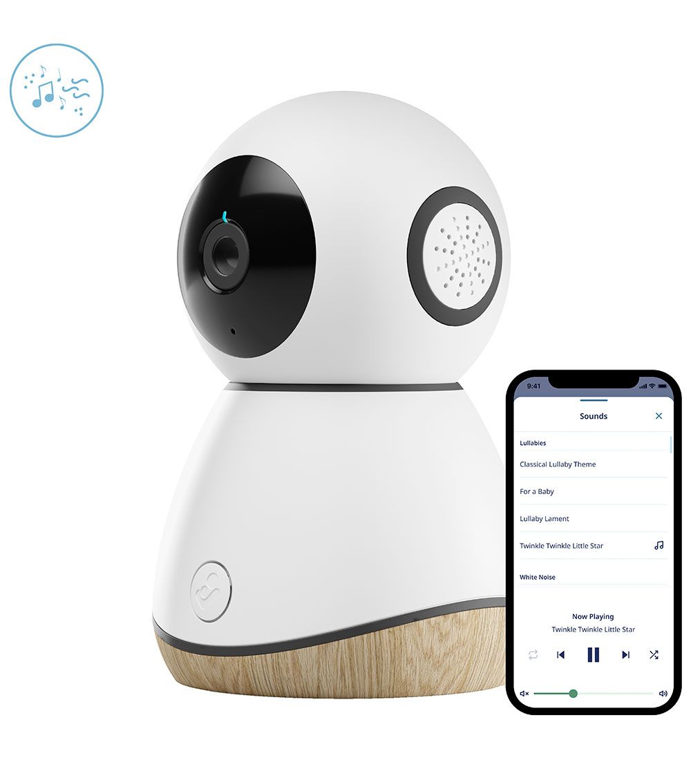 Maxi-Cosi Babyalarm m. WiFi - Connected Home - See - Hvid