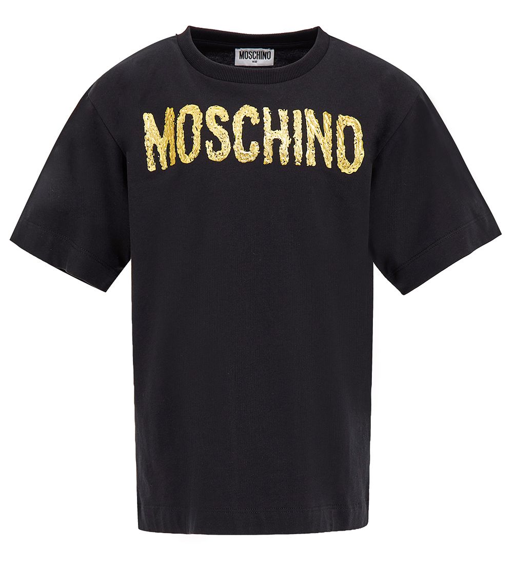 Moschino  T-Shirt - Sort m. Guld