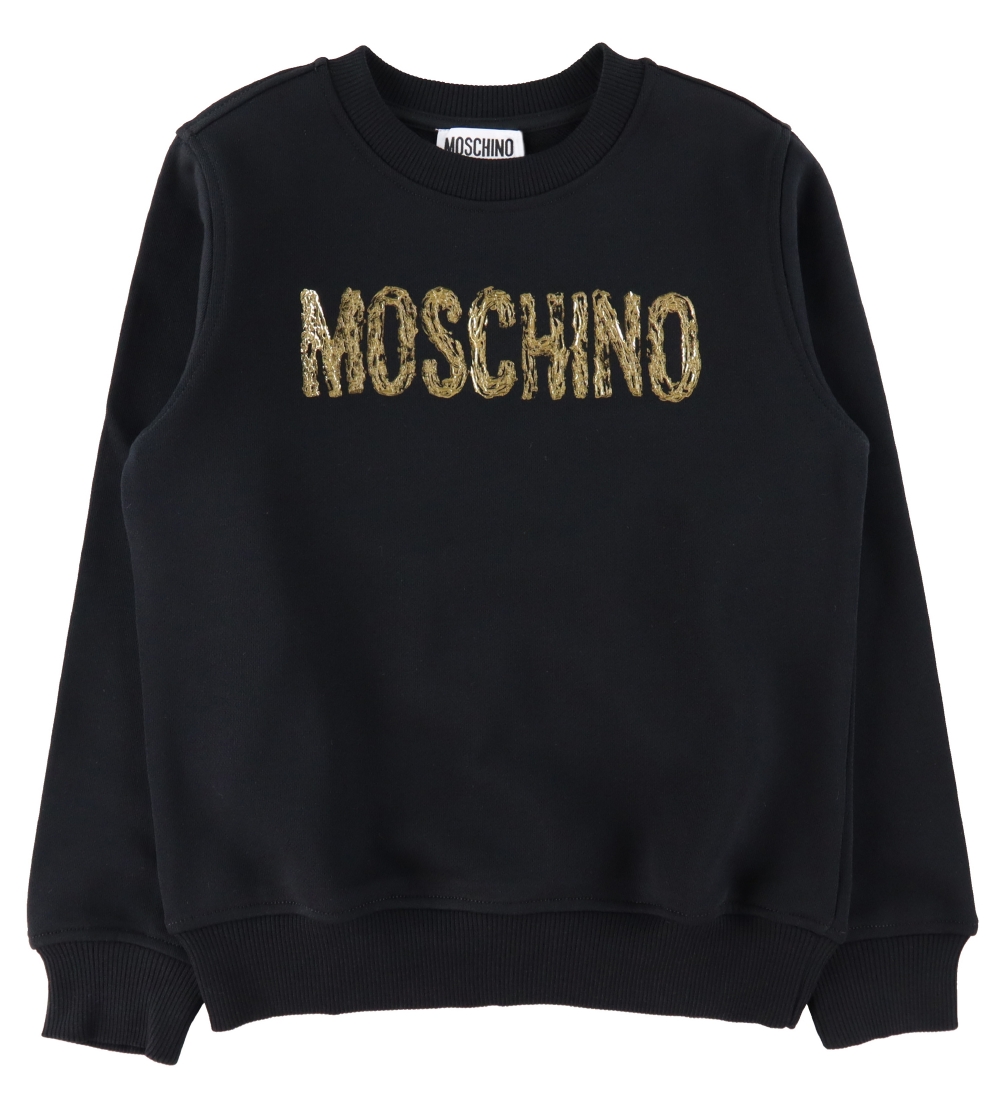 Moschino Sweatshirt - Sort m. Guld