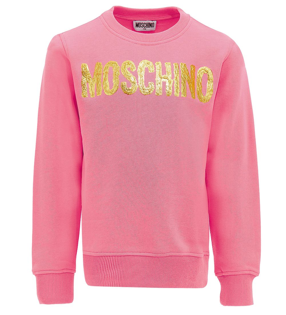 Moschino Sweatshirt - Aurora Pink m. Guld
