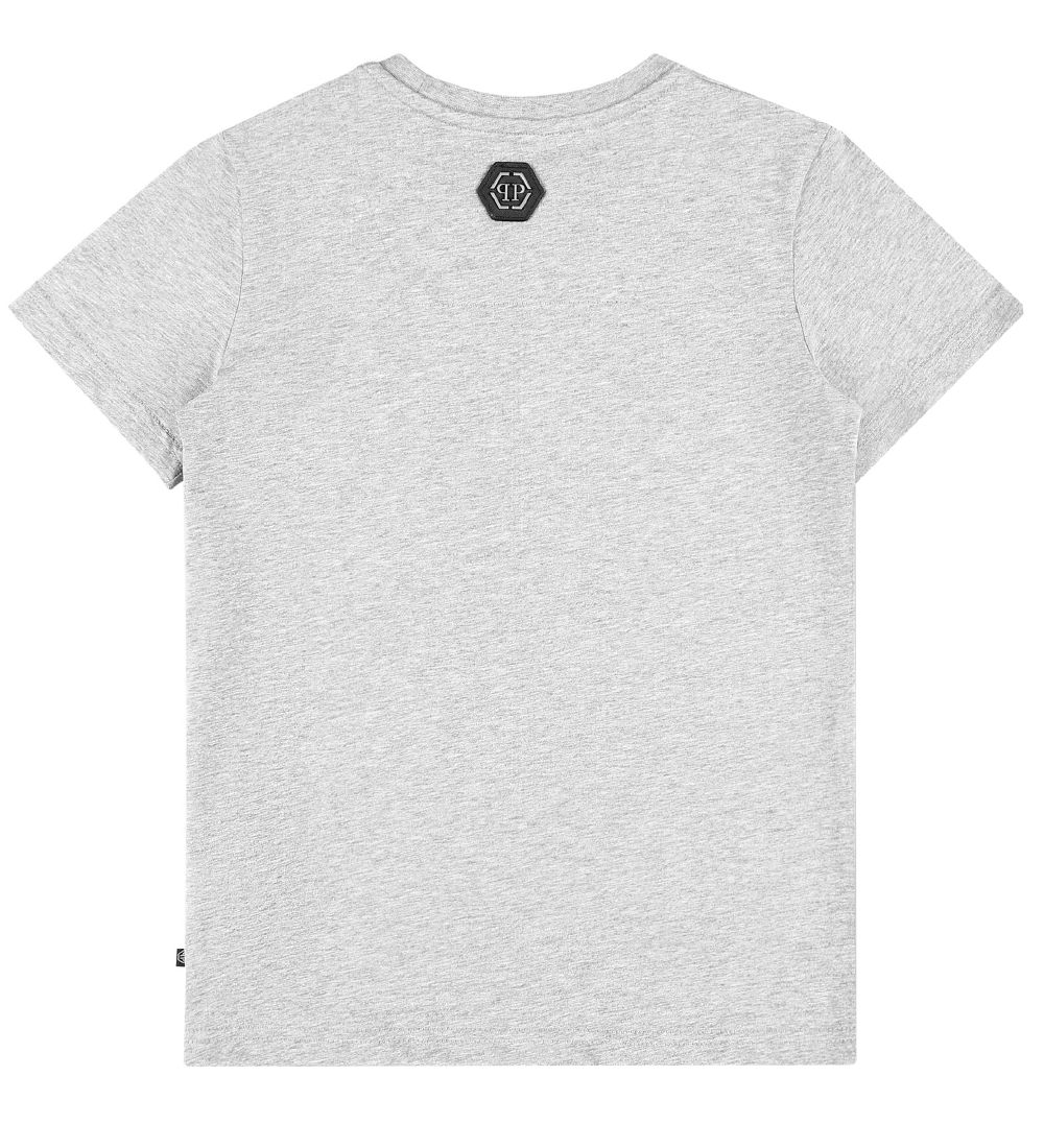 Philipp Plein T-Shirt - Teddy Bear - Gråmeleret m. Similisten