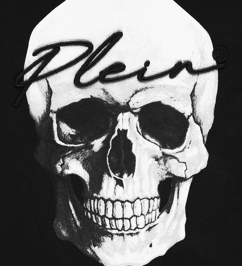 Philipp Plein Hættetrøje - Stones Skull - Sort m. Hvid