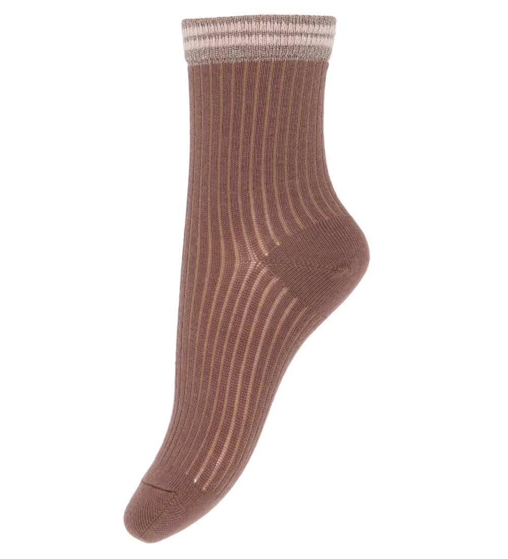 MP Strømper - 3-pak - Abby - Brun/Rosa