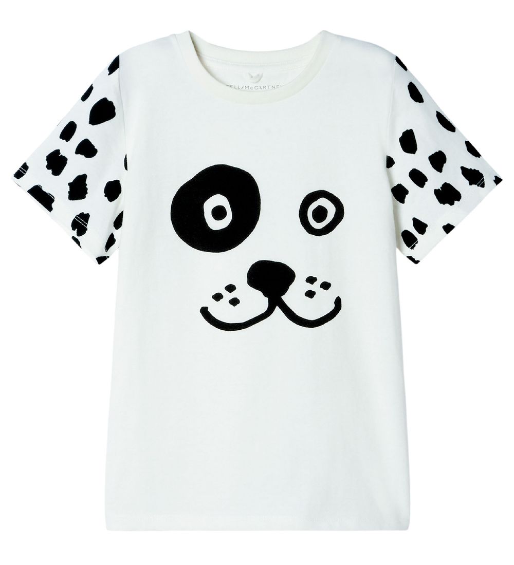 Stella McCartney Kids T-Shirt - Spotty Dog - Off White