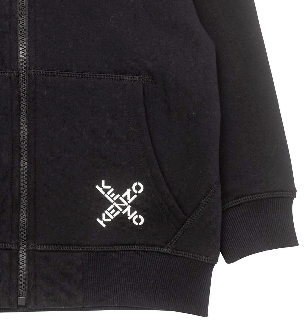 Kenzo Cardigan - Sort m. Hvid