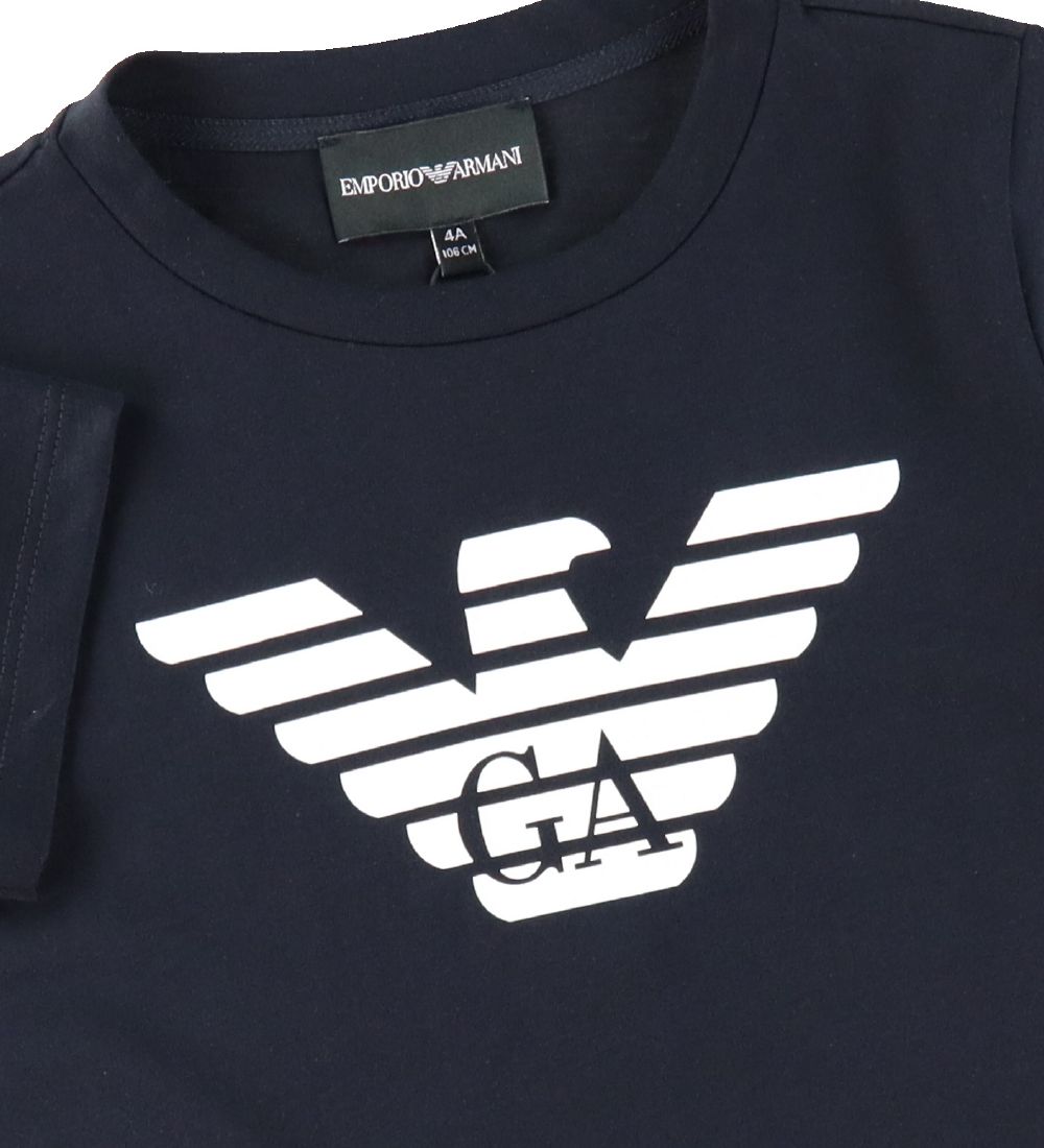 Emporio Armani T-shirt - Navy m. Logo