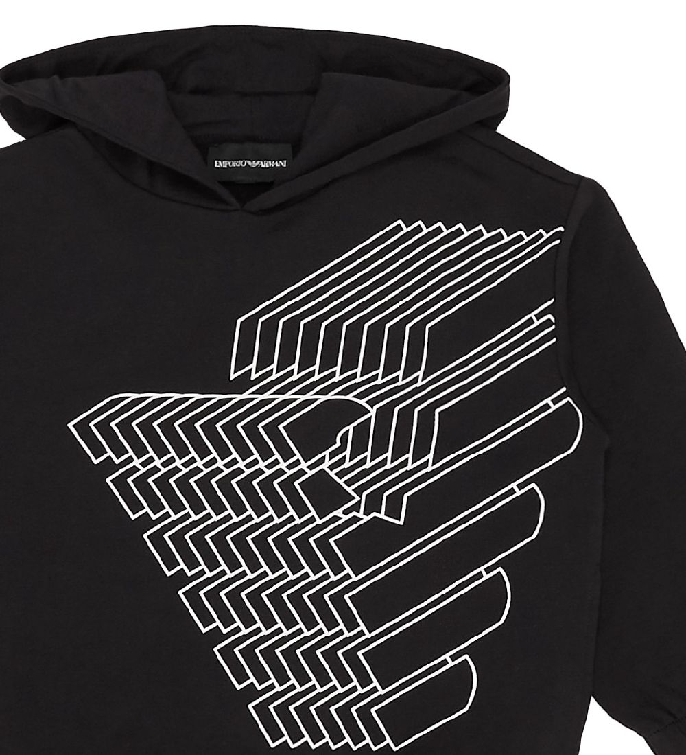 Emporio Armani Hættetrøje - Sort m. Logo