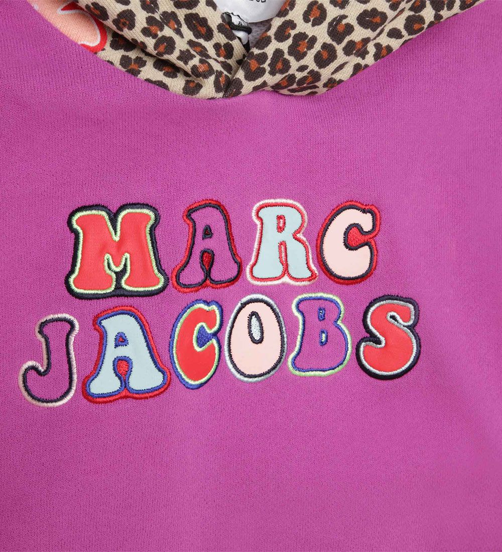 Little Marc Jacobs Hættetrøje - Urban Jungle - Raspberry