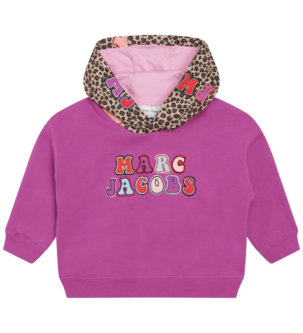 Little Marc Jacobs Hættetrøje - Urban Jungle - Raspberry