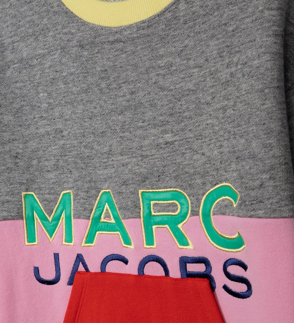 Little Marc Jacobs Sweatkjole - Cosmic Nature - Pink/Gråmeleret