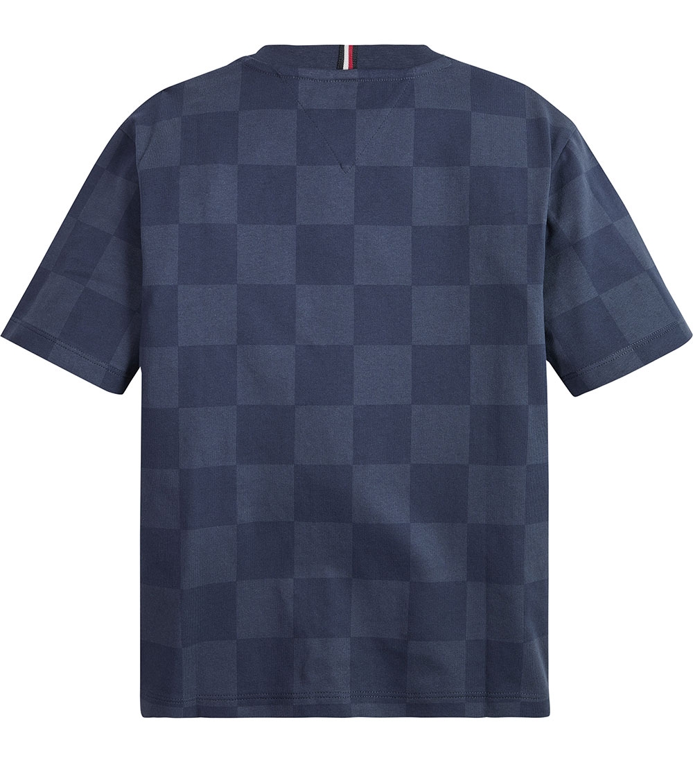 Tommy Hilfiger T-Shirt - Checker Board - Bl/Checkerboard