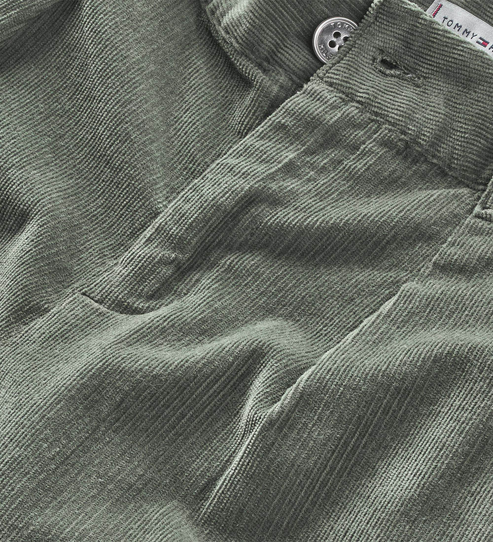 Tommy Hilfiger Fløjlsbukser - Avalon Green