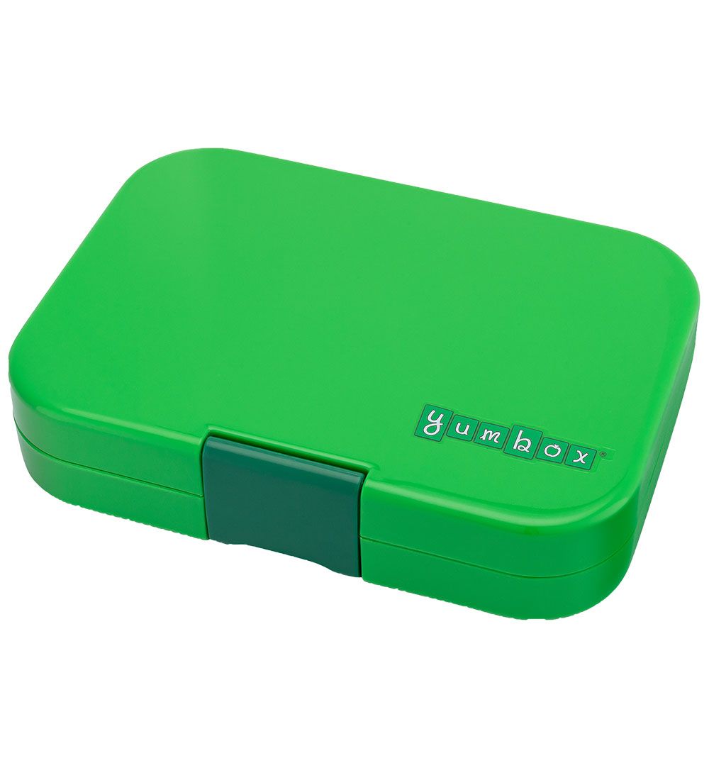 Yumbox Madkasse m. 4 Rum - Bento Panino - Bamboo Green Shark