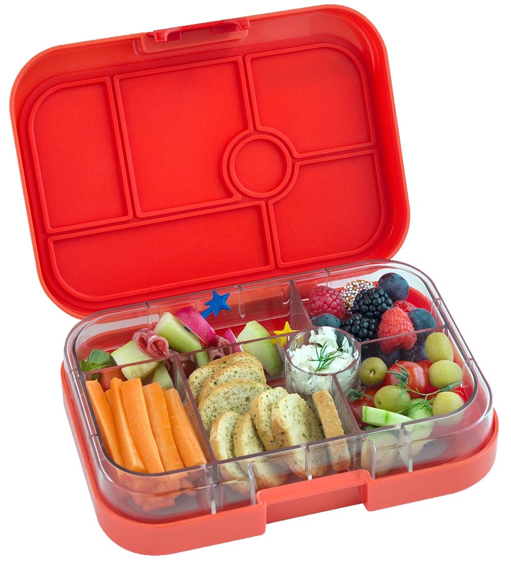 Yumbox Madkasse m. 6 Rum - Bento Original - Safari Orange m. Jun