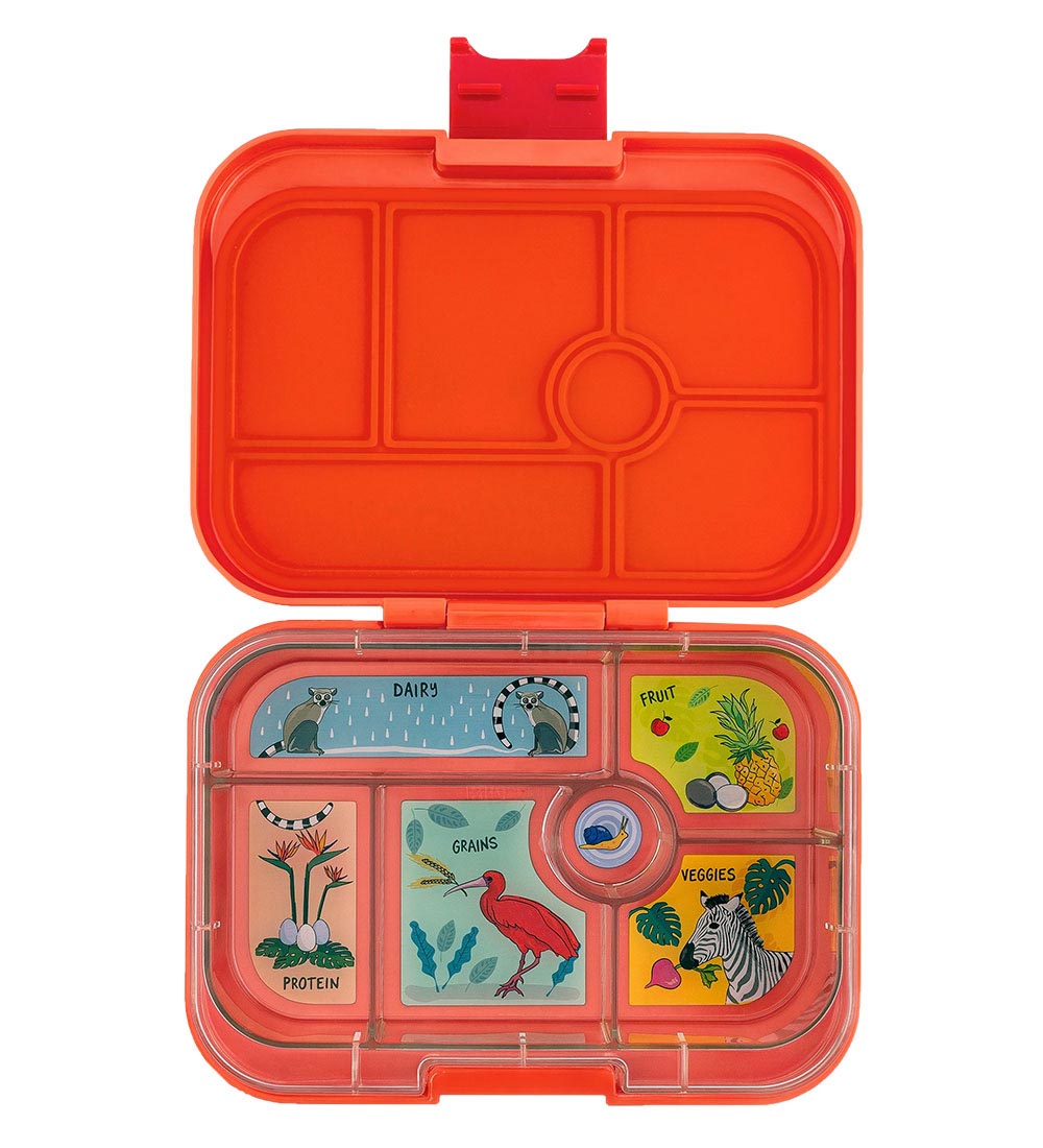 Yumbox Madkasse m. 6 Rum - Bento Original - Safari Orange m. Jun