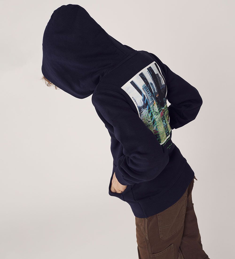 Zadig & Voltaire Hættetrøje - Green Art - Night m. Print