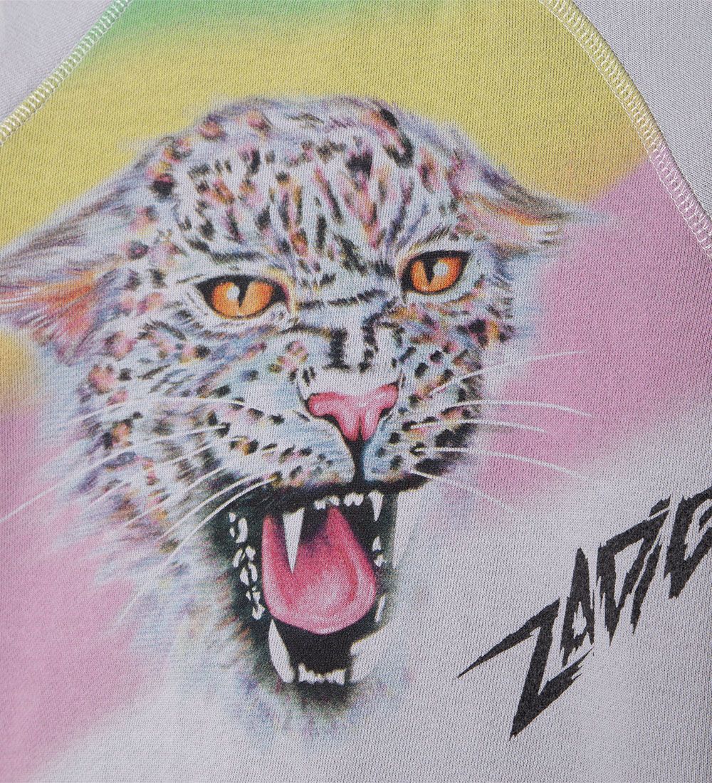 Zadig & Voltaire Sweatshirt - Grey Art - Gr m. Tiger