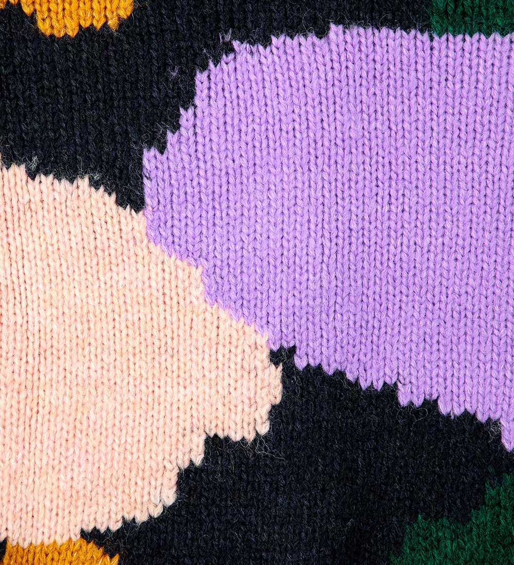 Bobo Choses Cardigan - Spots Intarsia - Multifarvet