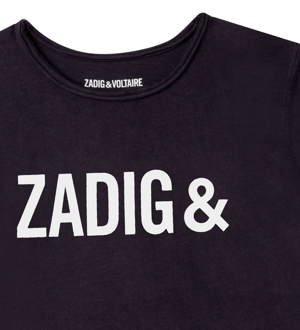Zadig & Voltaire T-shirt - Green Art - Sort m. Hvid