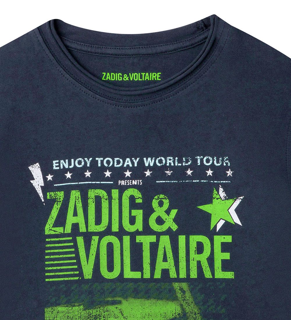 Zadig & Voltaire T-shirt - Green Art - Night m. Grn