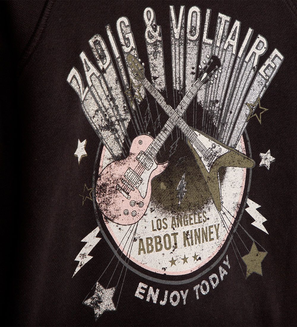 Zadig & Voltaire Sweatshirt - Green Art - Sort m. Print