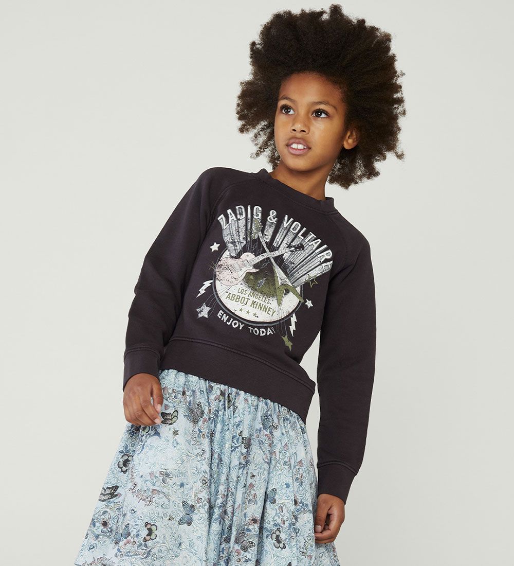 Zadig & Voltaire Sweatshirt - Green Art - Sort m. Print