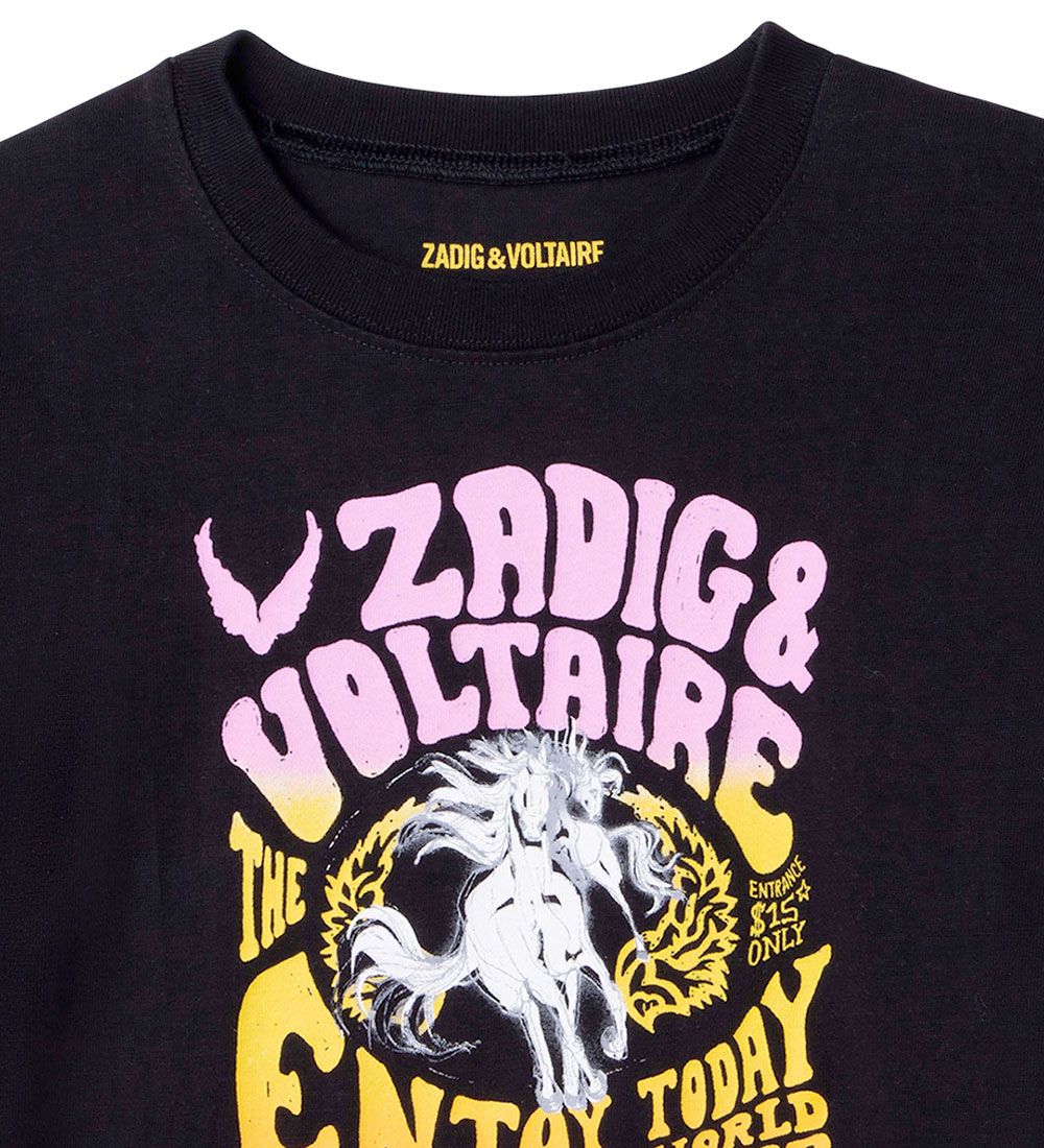 Zadig & Voltaire T-shirt - Wild Sound - Sort m. Print
