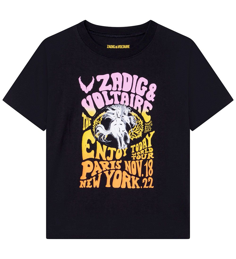 Zadig & Voltaire T-shirt - Wild Sound - Sort m. Print