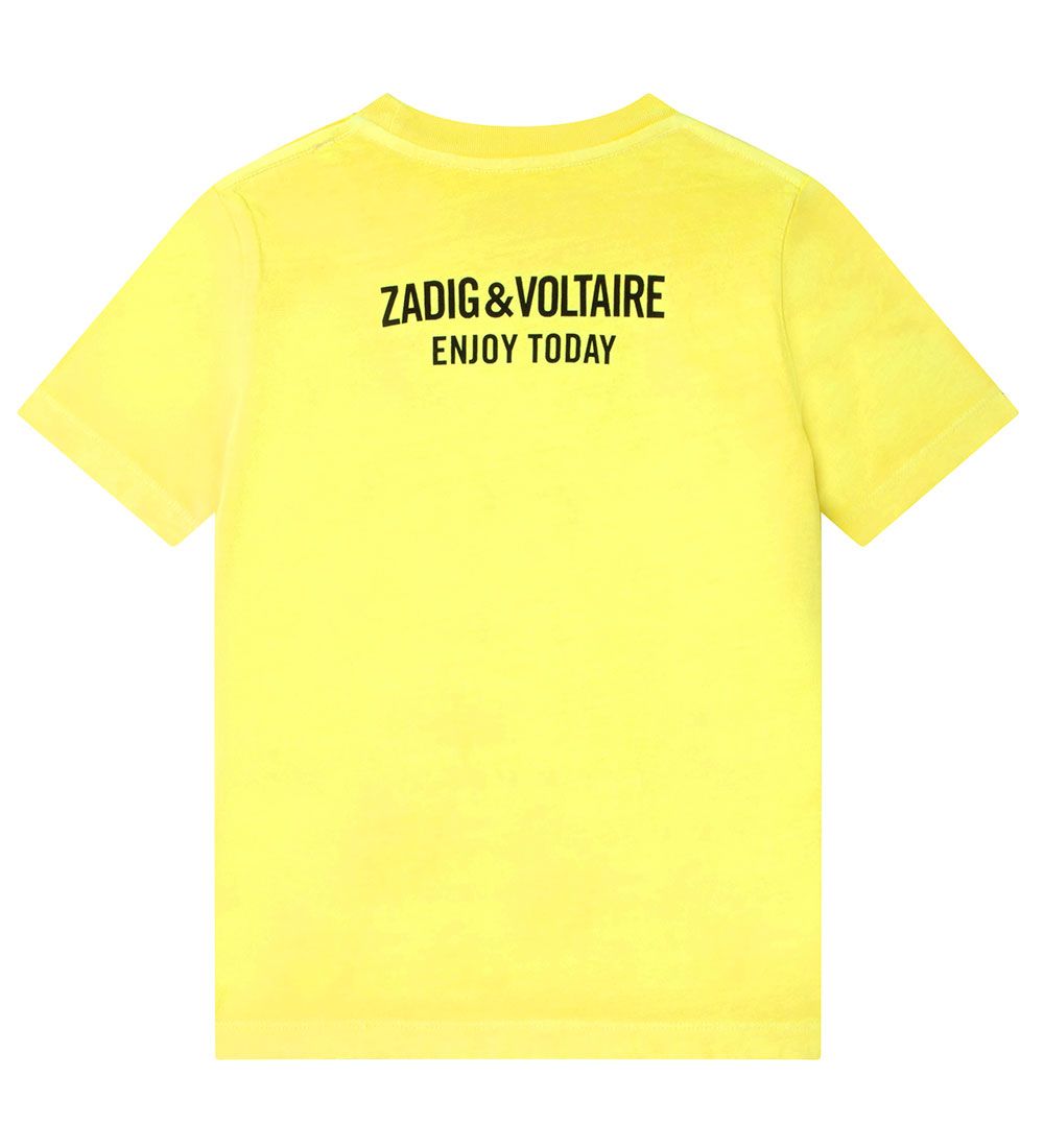 Zadig & Voltaire T-Shirt - Silver Shades - Lemon m. Sort