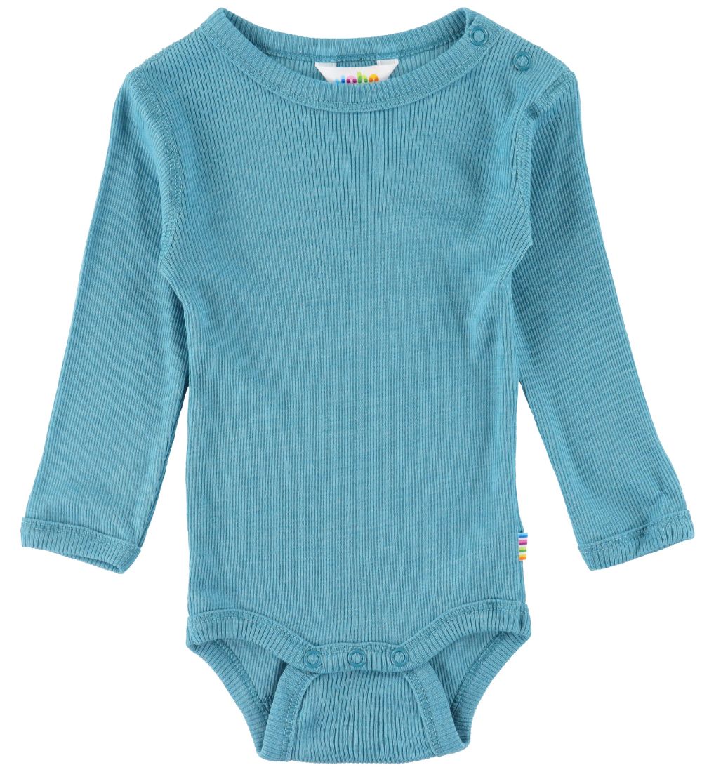 Joha Body l/æ - Uld/Silke - Rib - Blå