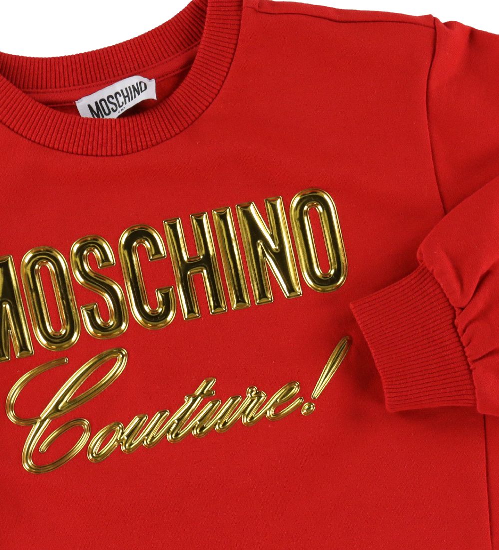 Moschino Sweatshirt - Rød m. Guld