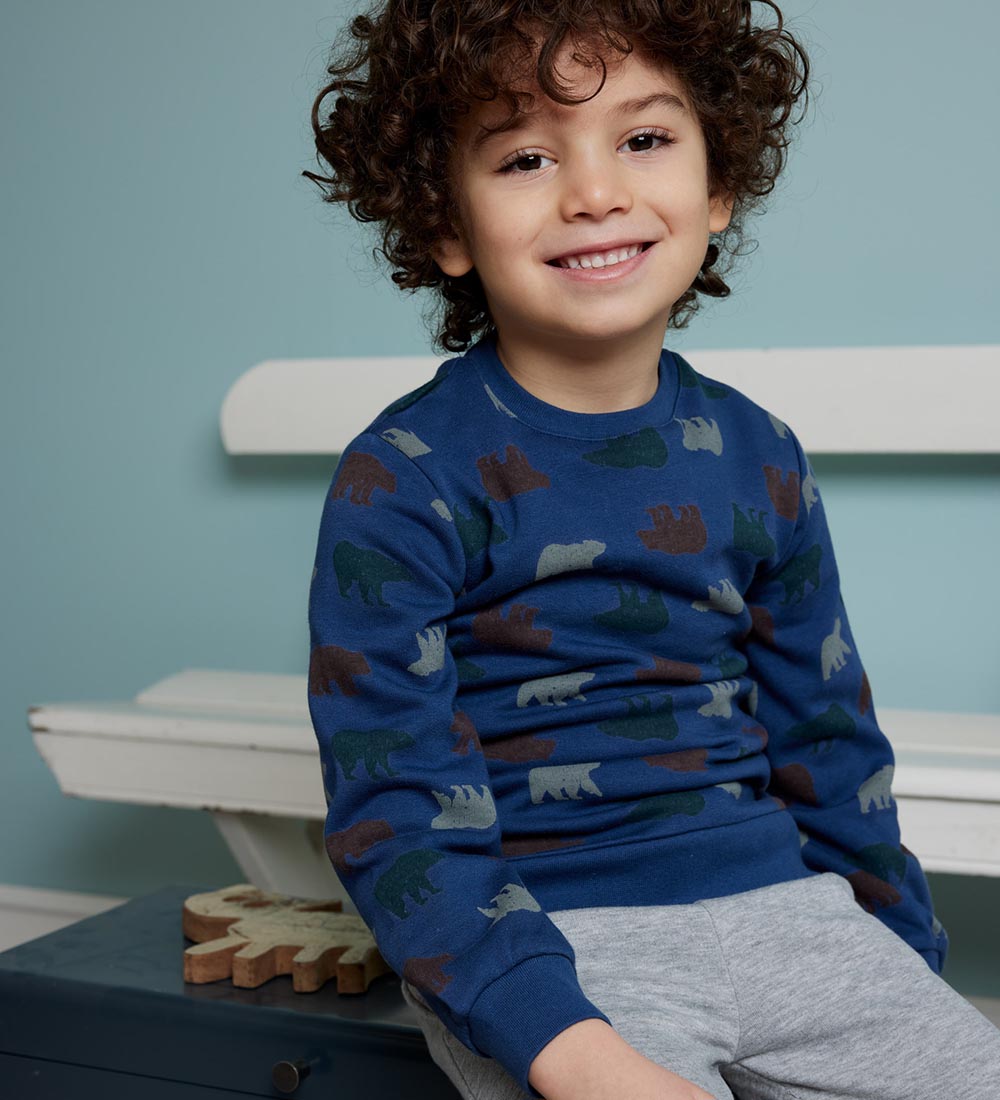 Noa Noa miniature Sweatshirt - Grizzly - Sargasso Sea