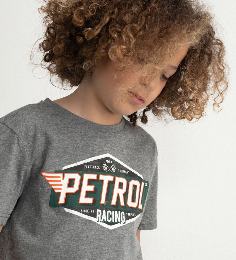 Petrol Industries T-shirt - Classic - Light Slate Melee