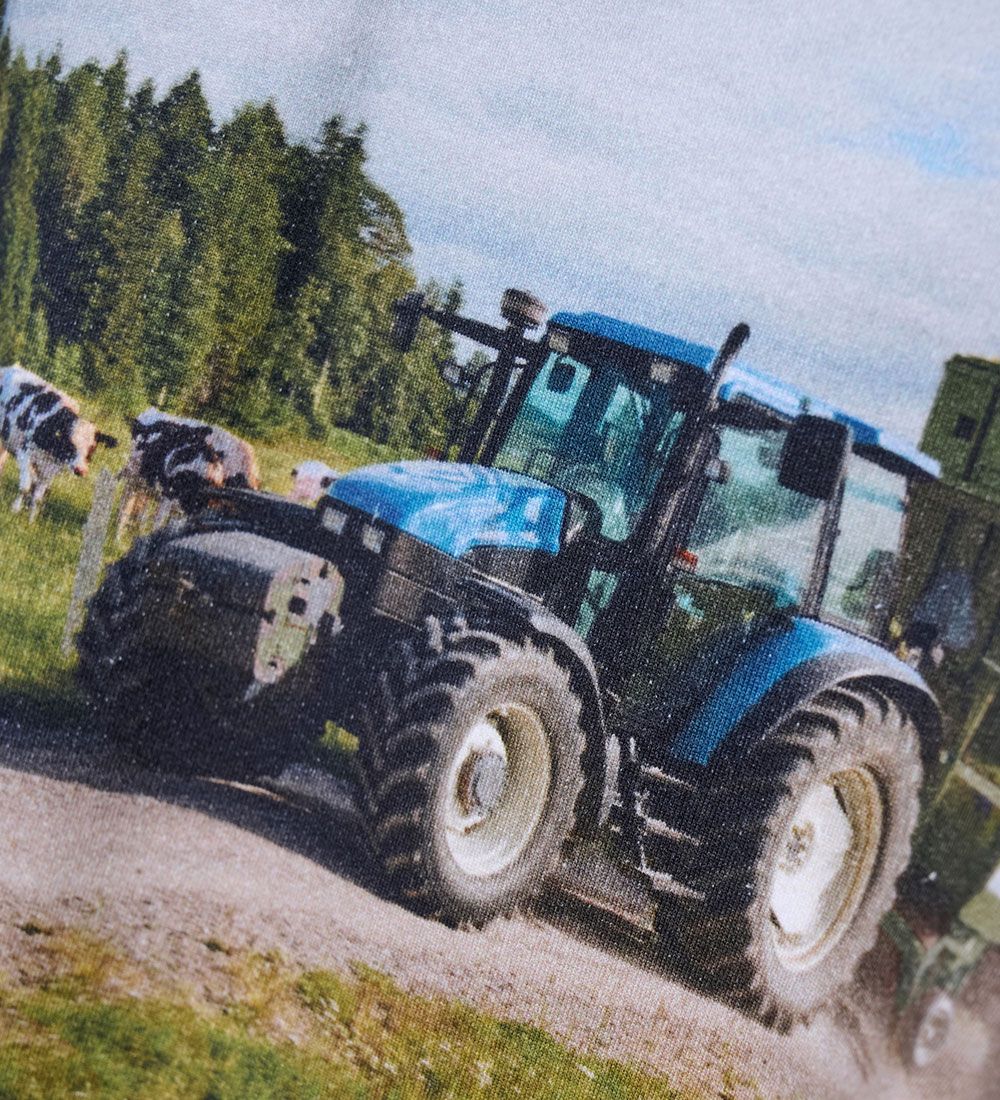 Minymo Sweatshirt - Forest Night m. Traktor