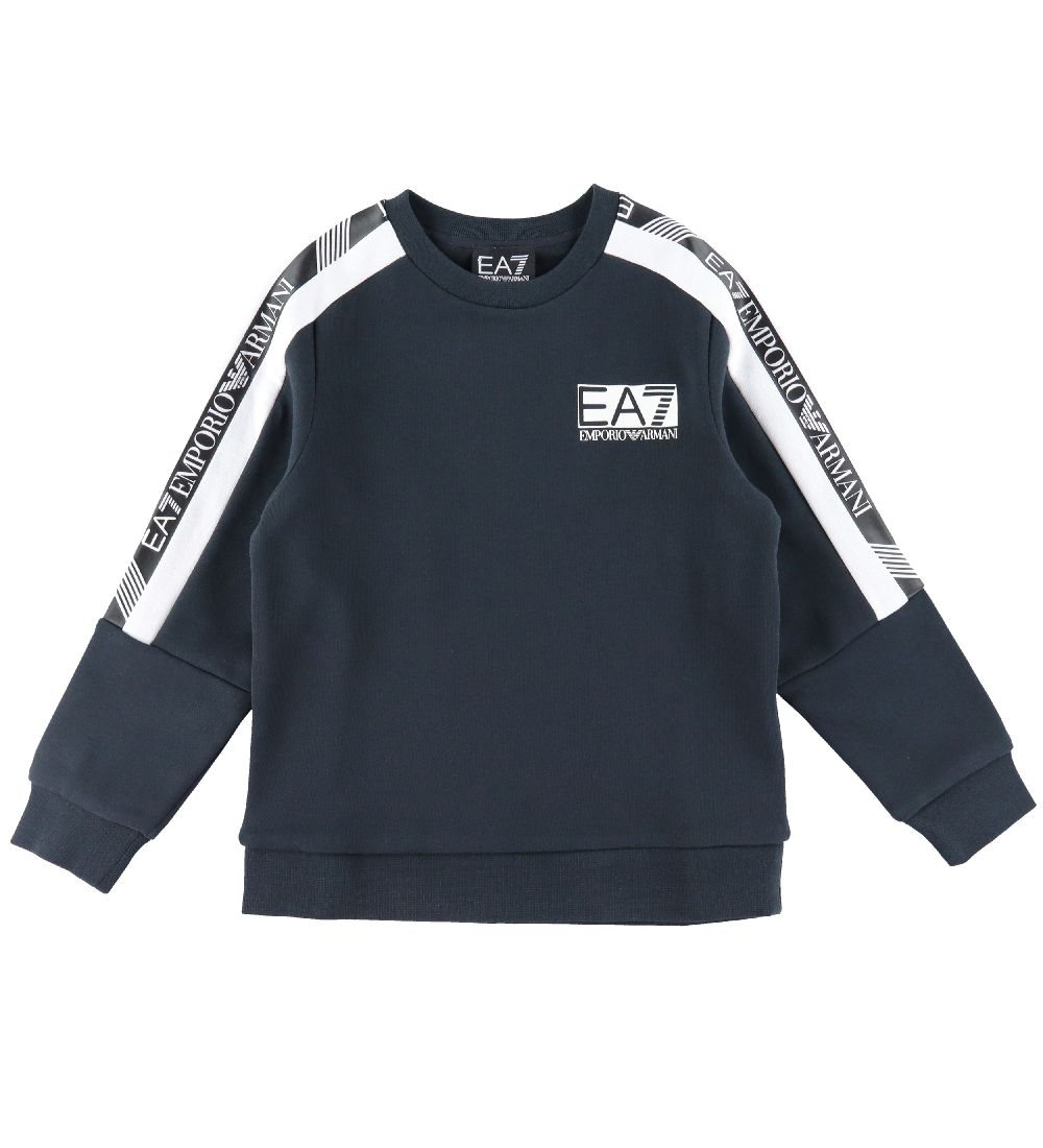 EA7 Sweatshirt - Night Blue m. Hvid/Sort