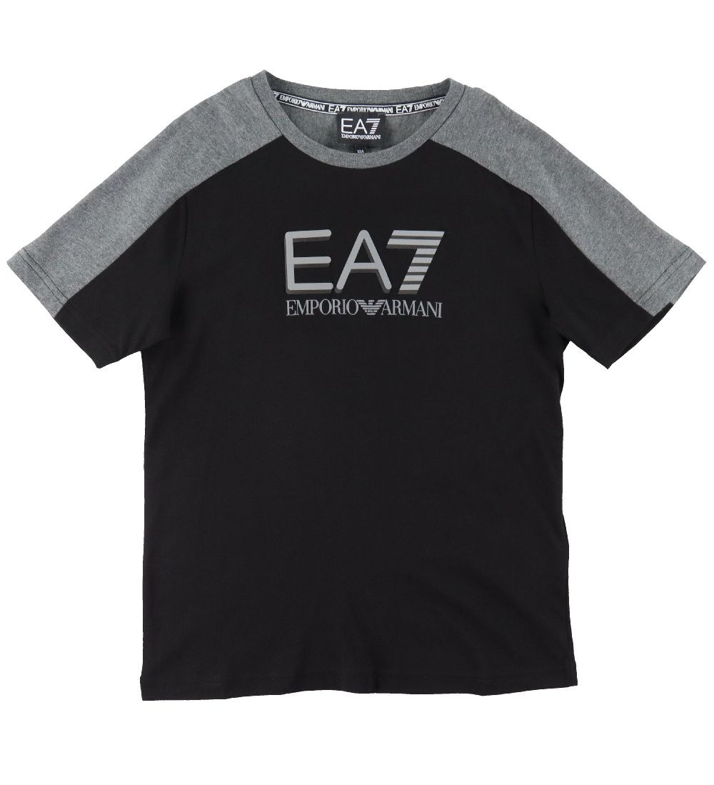EA7 T-shirt - Sort m. Refleks/Gr