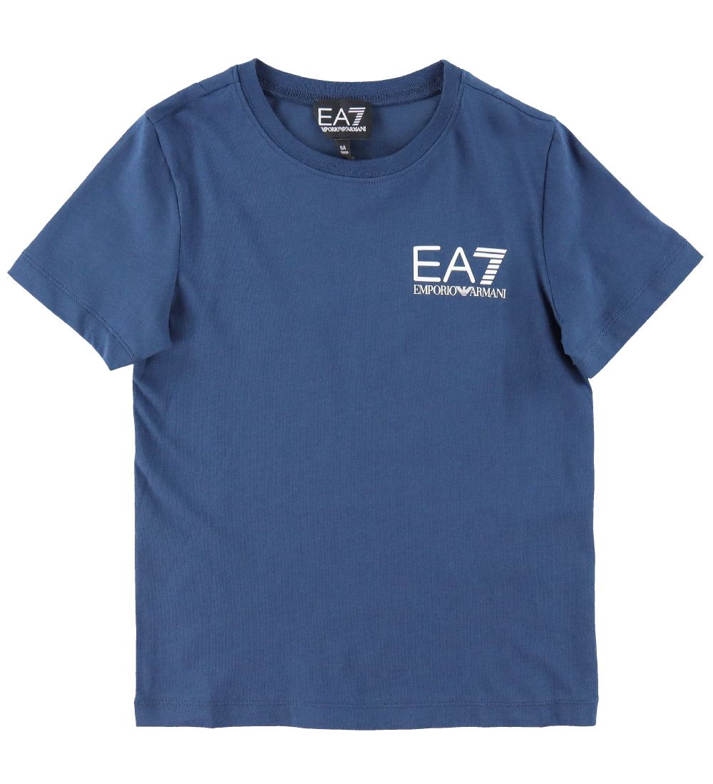 EA7 T-shirt - Moonlit Ocean m. Hvid
