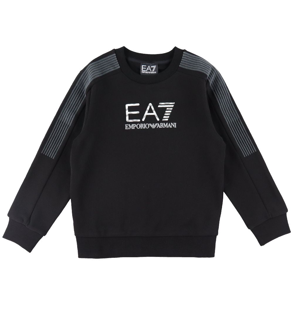 EA7 Sweatshirt - Sort m. Slv/Gr