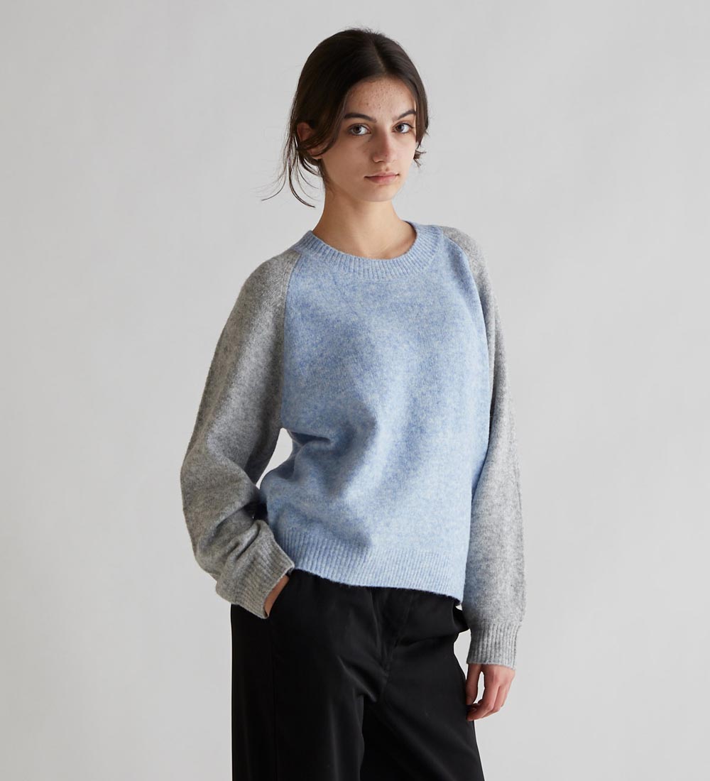 Grunt Bluse - Dette Knit - Blå
