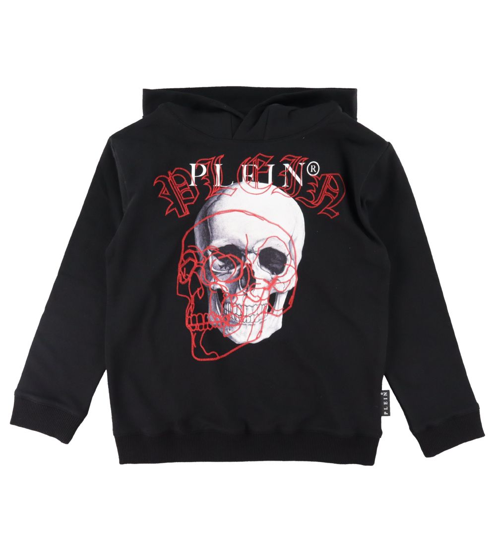 Philipp Plein Hættetrøje - Sort m. Kranie
