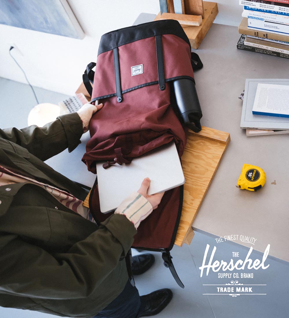 Herschel Rygsæk - Retreat Pro - Port/Black