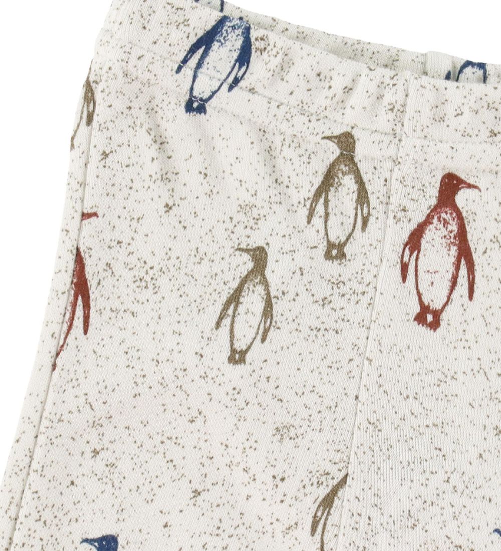 Joha Leggings - Bambus - Grå m. Pingviner