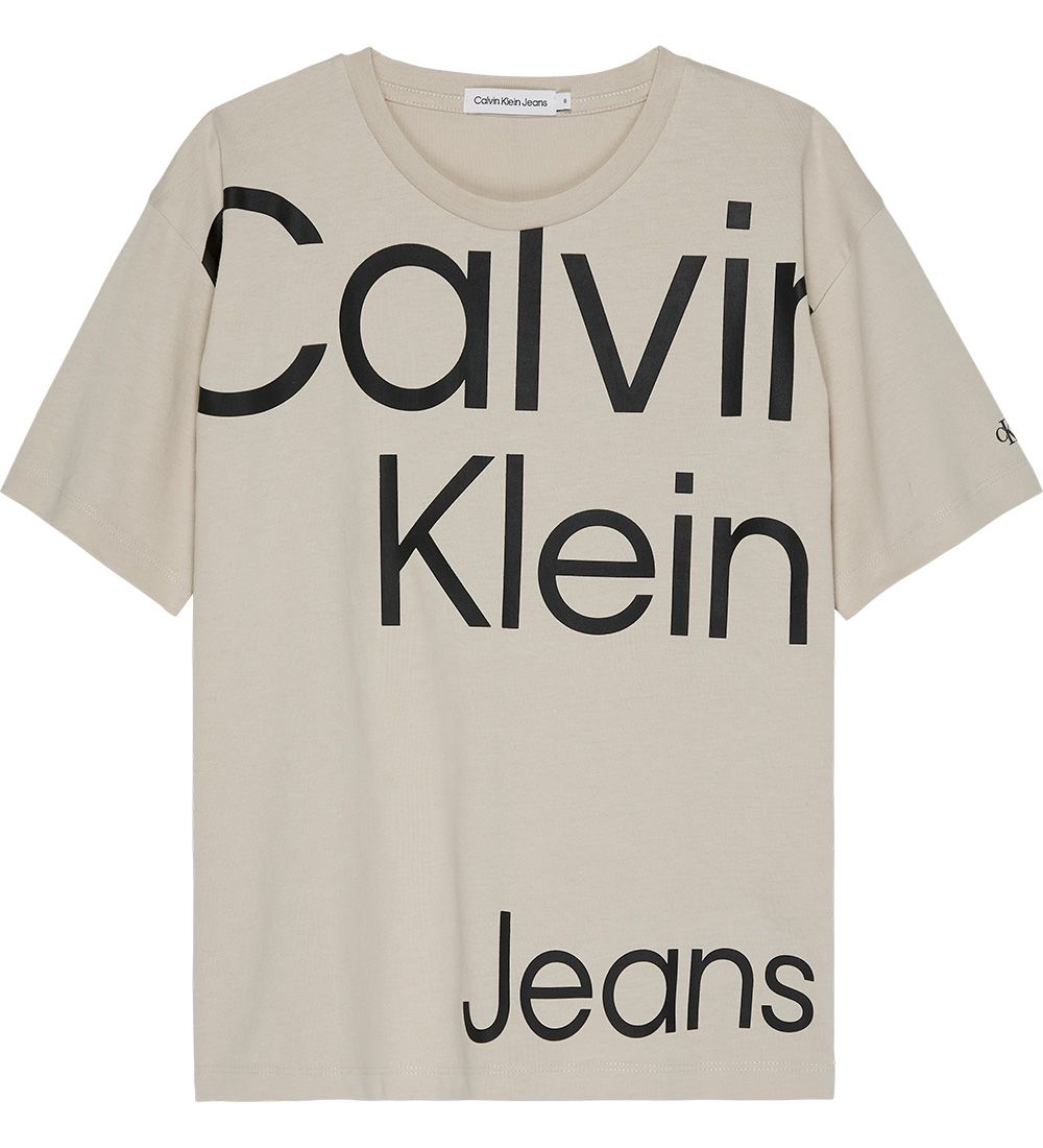 Calvin Klein T-shirt - Bold Institutional - Eggshell