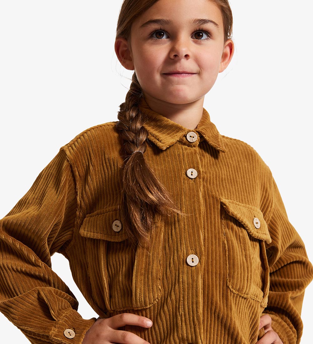 Noa Noa miniature Skjorte - Fløjl - Golden Brown
