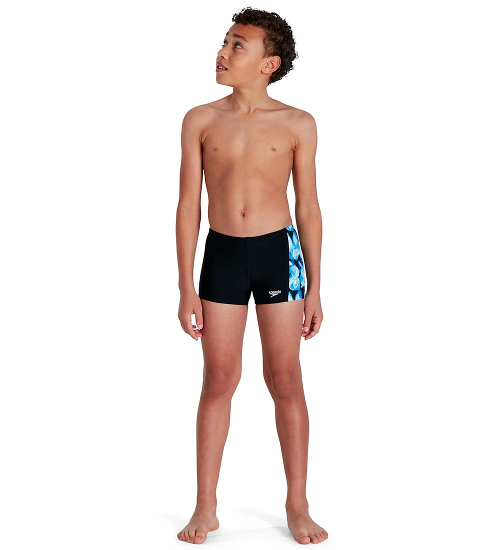 Speedo Badebukser - Allover Panel JM - Black/Blue